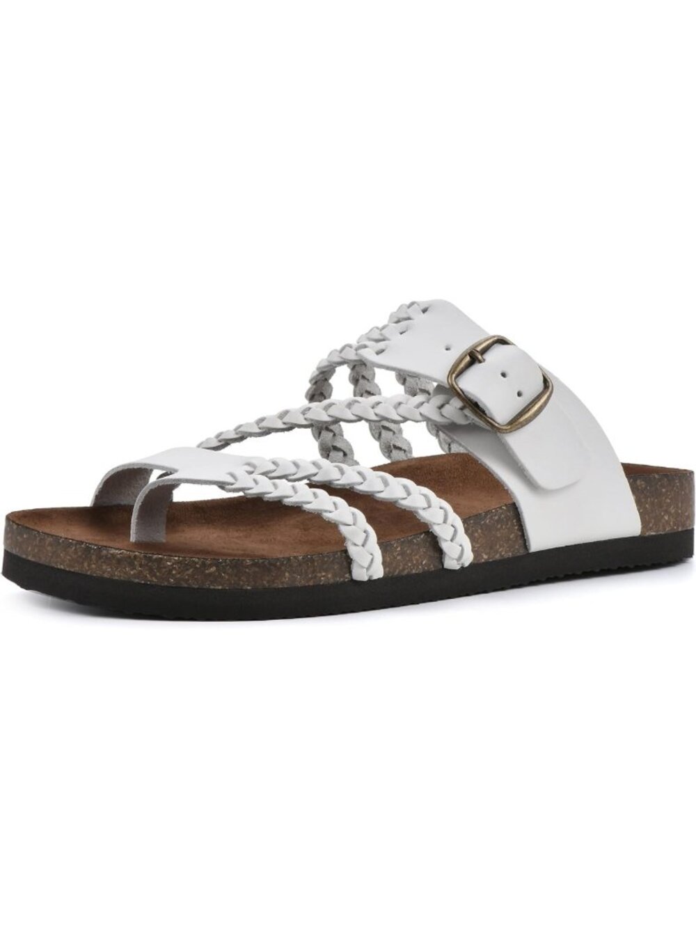 Stylish Women's Braided Footbed Sandals - Comfortable Summer Casual Shoes